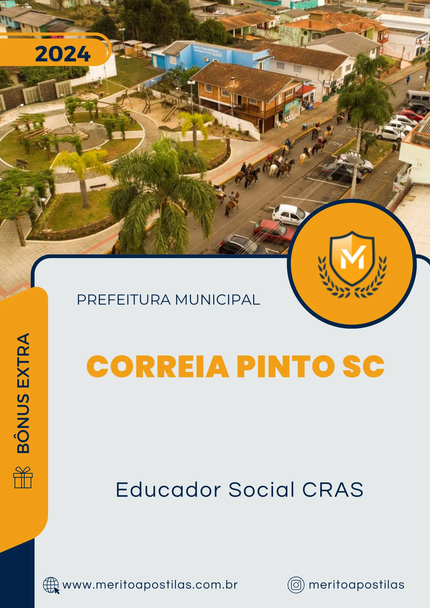 Apostila Educador Social CRAS Prefeitura de Correia Pinto SC 2024