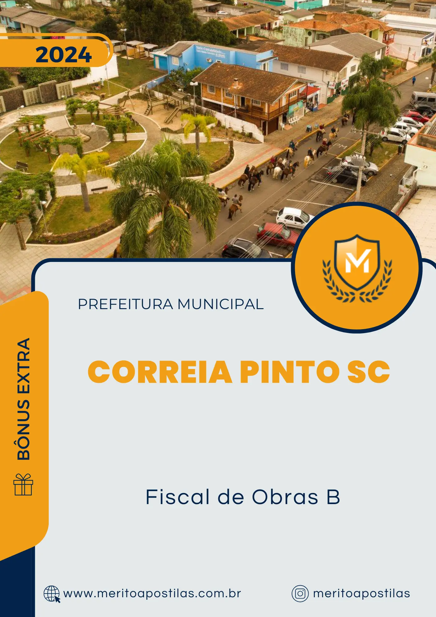 Apostila Fiscal de Obras B Prefeitura de Correia Pinto SC 2024