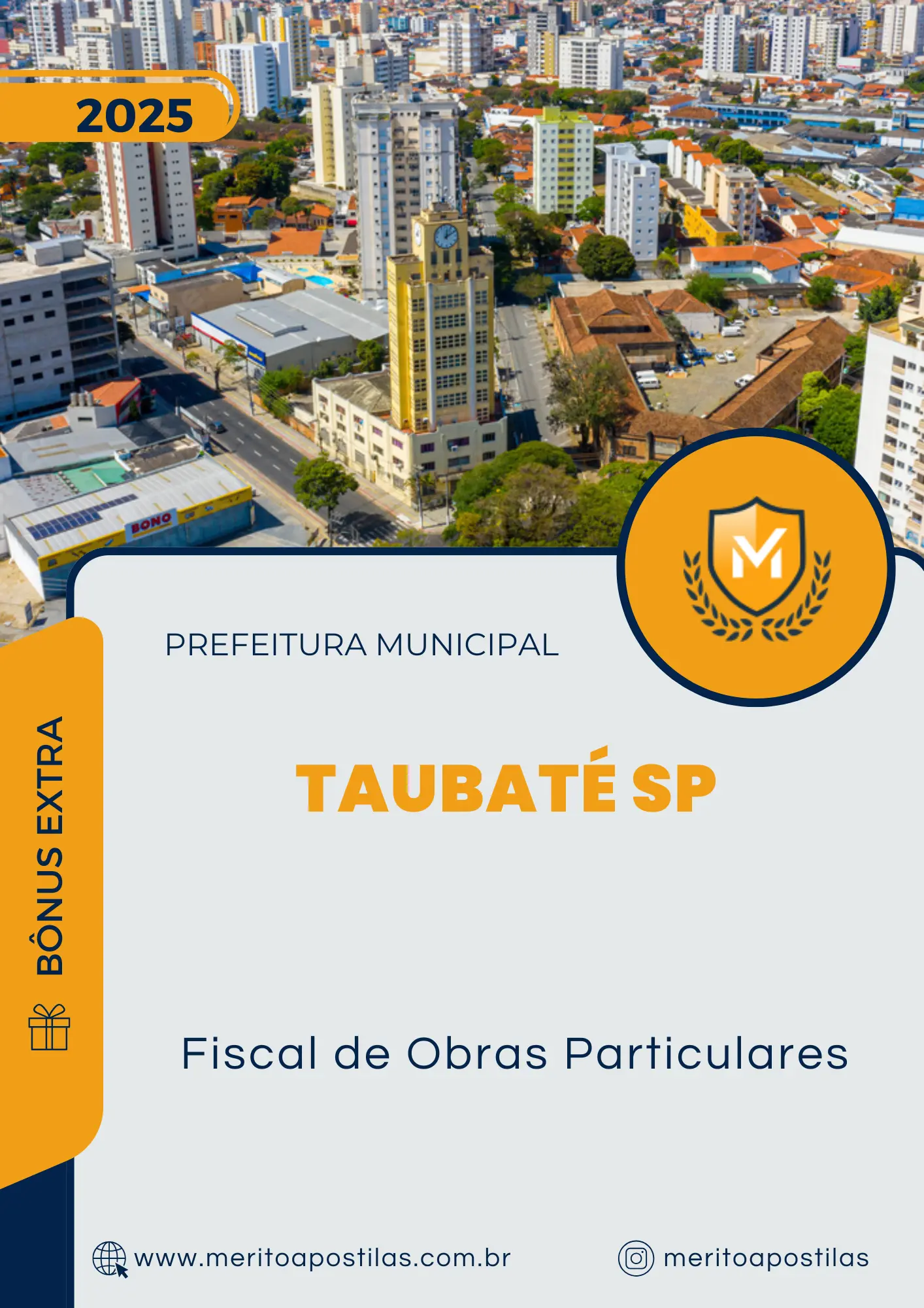 Apostila Fiscal de Obras Particulares Prefeitura de Taubaté SP 2025