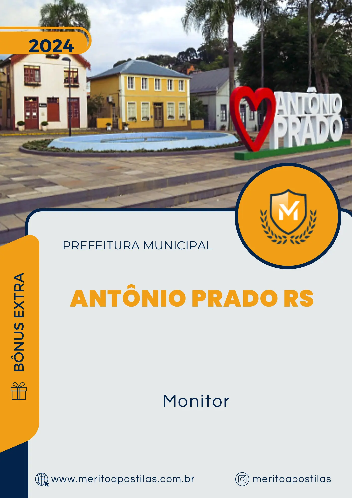 Apostila Monitor Prefeitura de Antônio Prado RS 2024