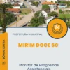 Apostila Monitor de Programas Assistenciais Prefeitura de Mirim Doce SC 2024