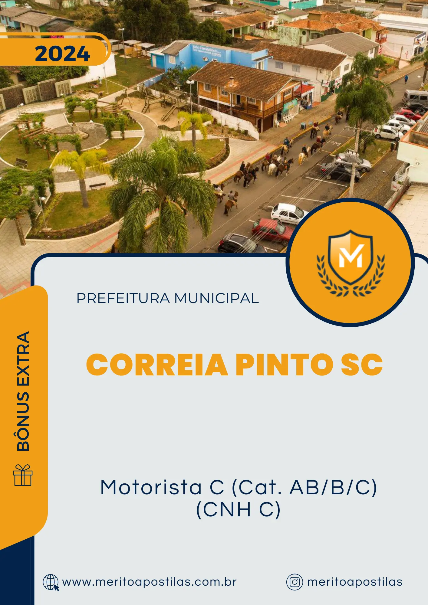Apostila Motorista C Cat. AB/B/C CNH C Prefeitura de Correia Pinto SC 2024