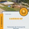 Apostila Motorista de Transporte Escolar Concurso Caieiras SP 2024