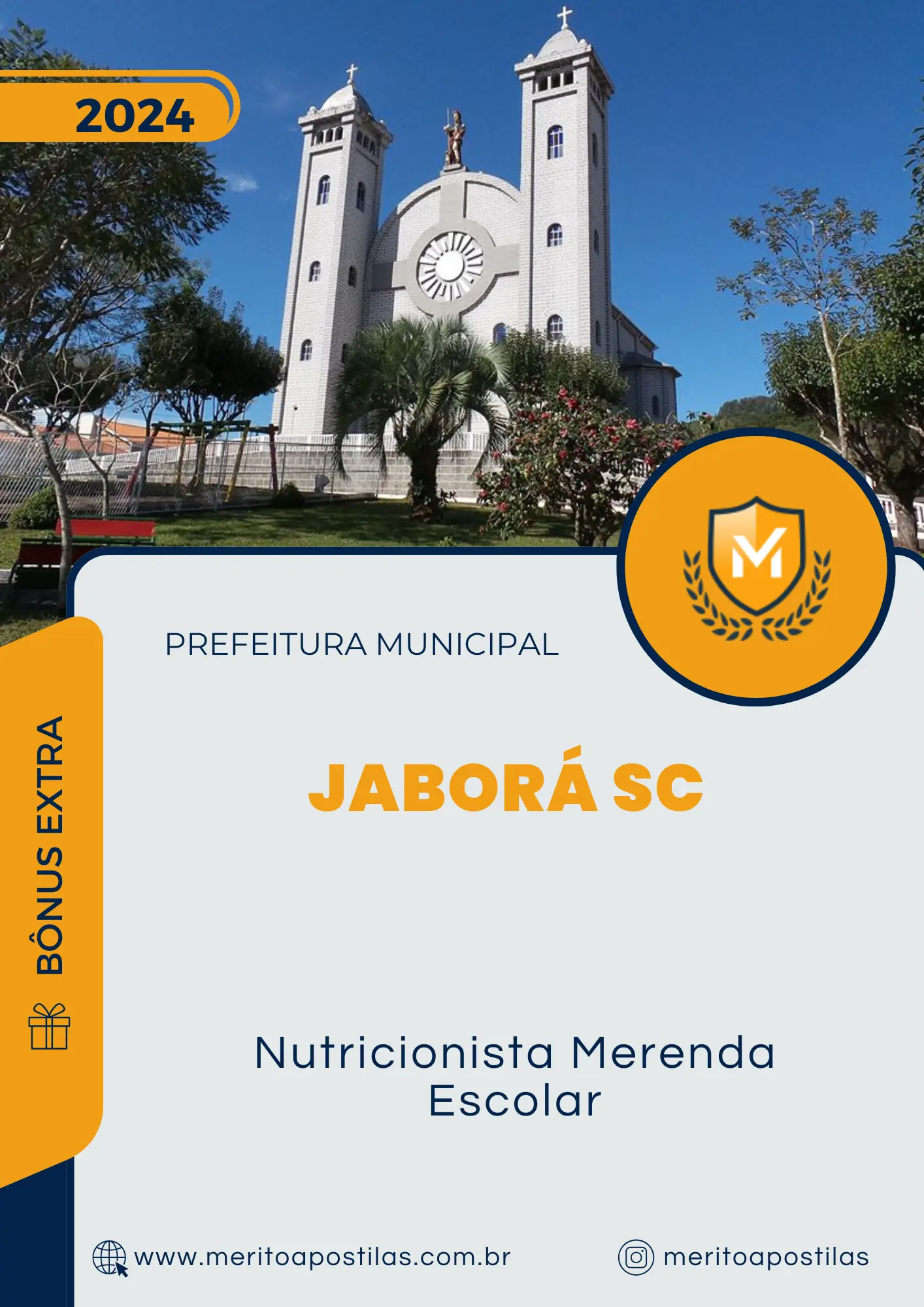 Apostila Nutricionista Merenda Escolar Prefeitura de Jaborá SC 2024