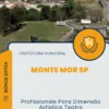 Apostila Profissionais Para Dimensão Artística Teatro Prefeitura de Monte Mor SP 2024