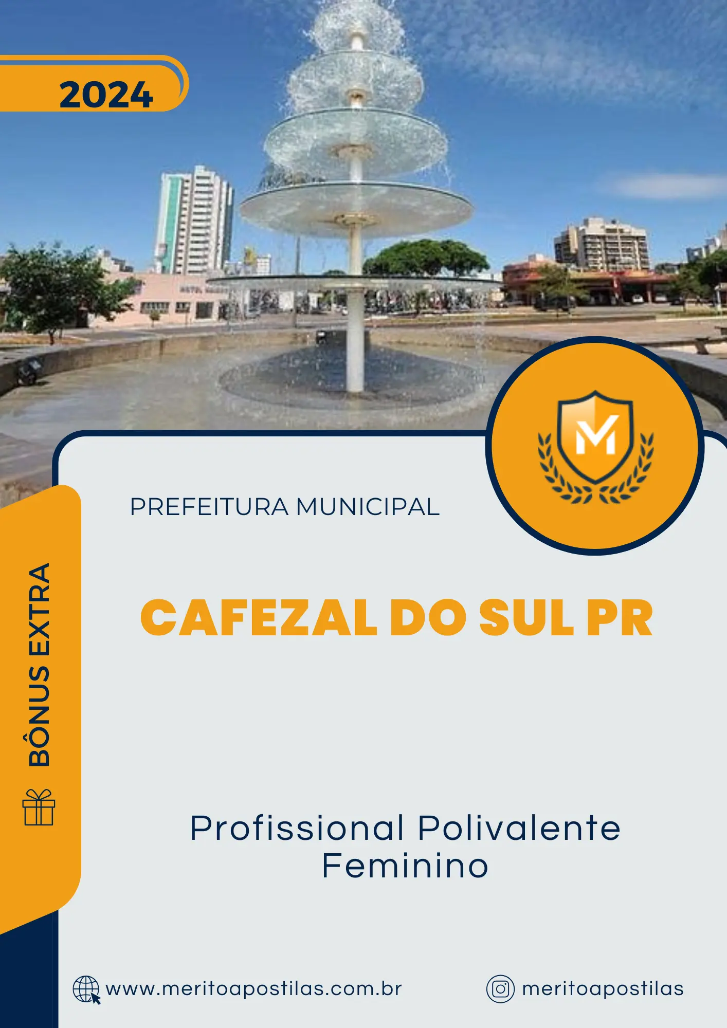 Apostila Profissional Polivalente Feminino Prefeitura de Cafezal do Sul PR 2024