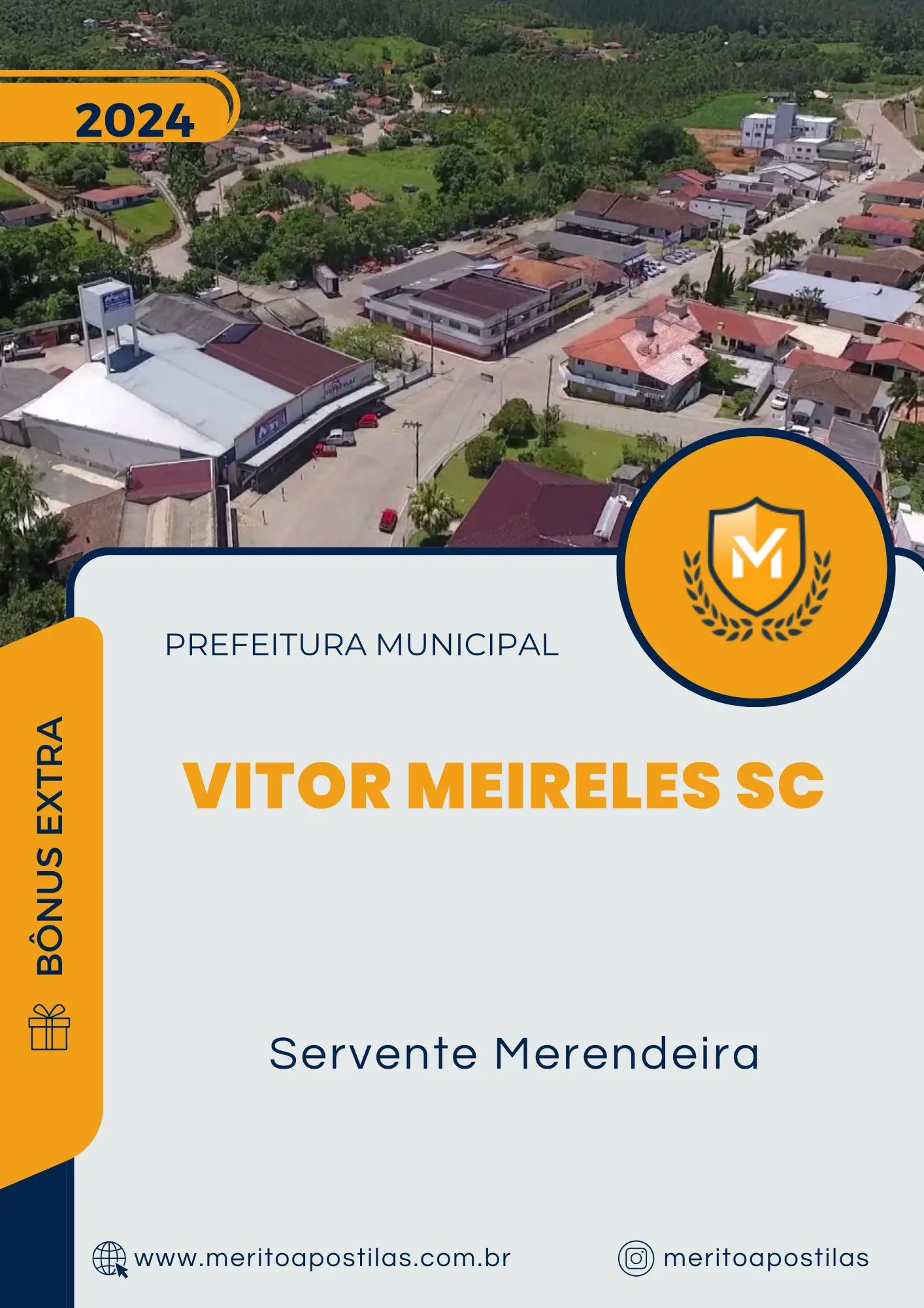 Apostila Servente Merendeira Prefeitura de Vitor Meireles SC 2024