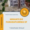 Apostila Trabalhador Braçal Prefeitura de Mirante do Paranapanema SP 2024
