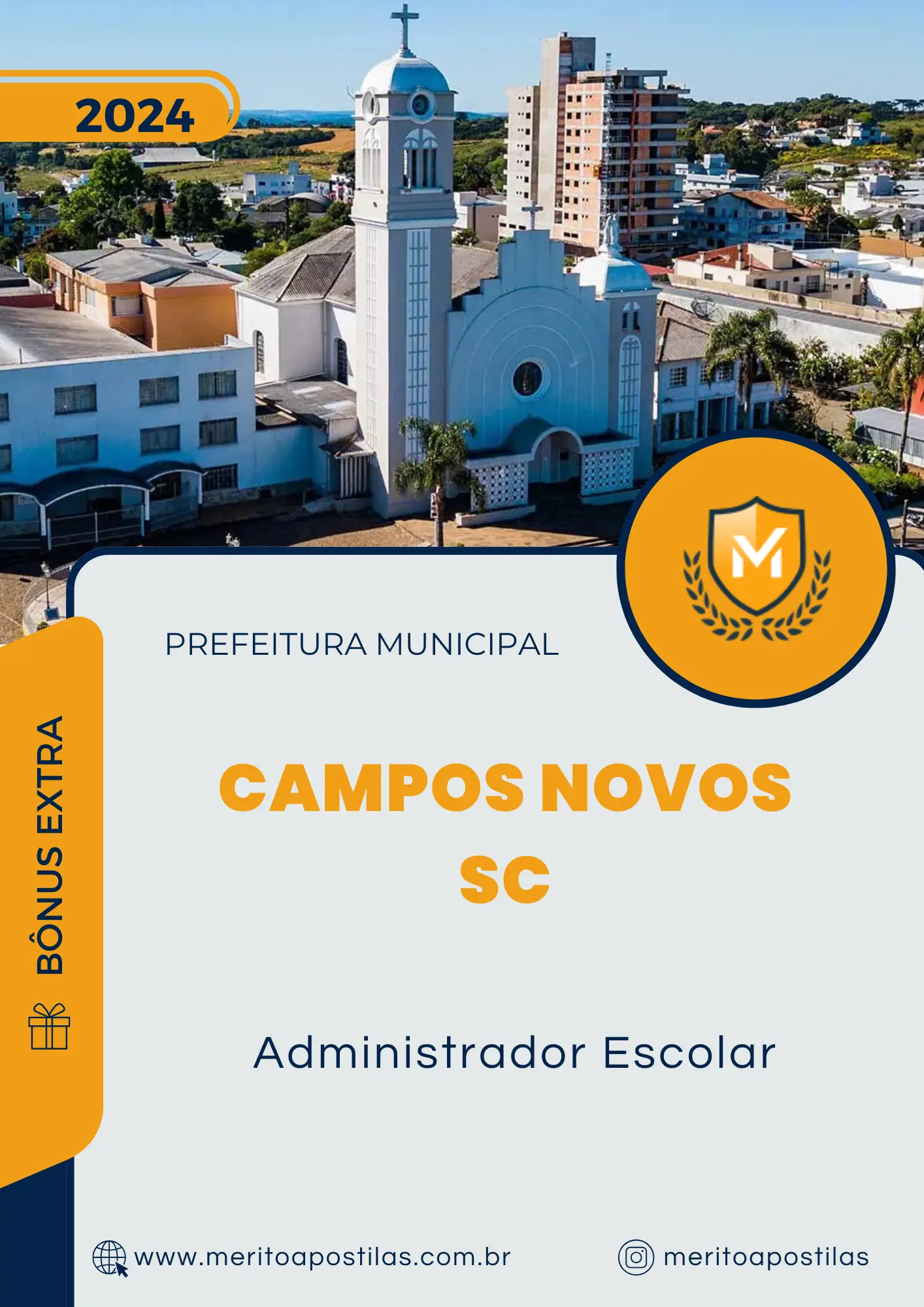 Apostila Administrador Escolar Prefeitura de Campos Novos SC 2024