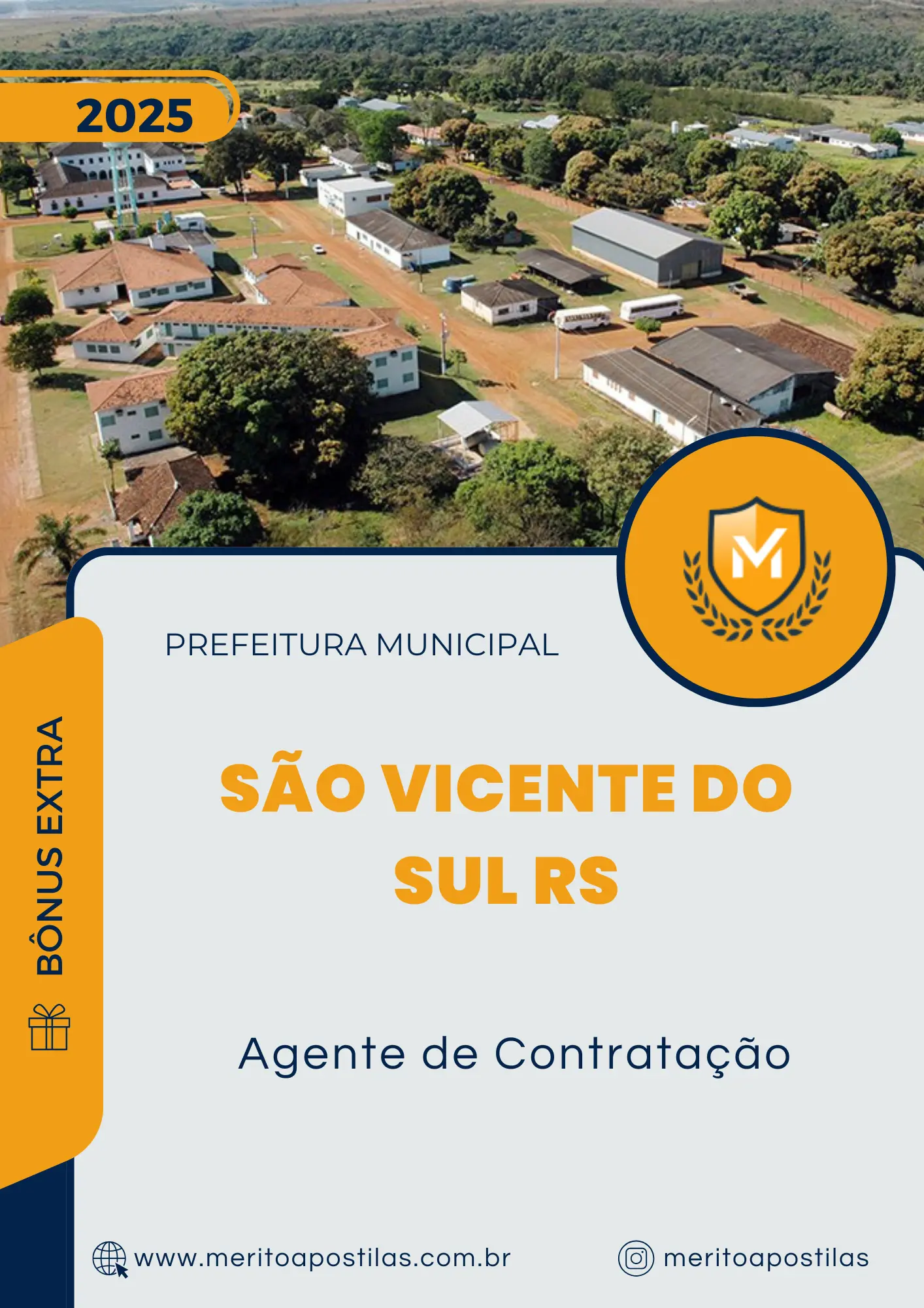 Apostila Agente de Contratação Prefeitura de São Vicente do Sul RS 2025