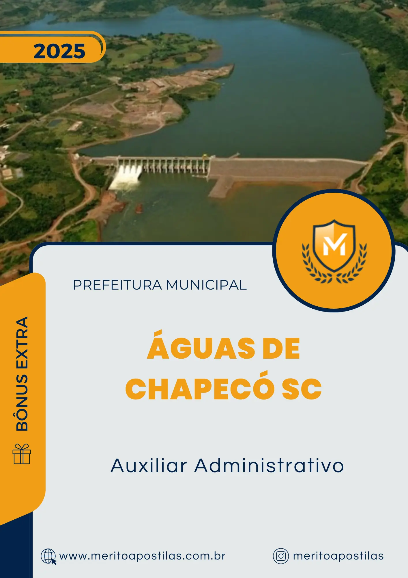 Apostila Auxiliar Administrativo Prefeitura de Águas de Chapecó SC 2025