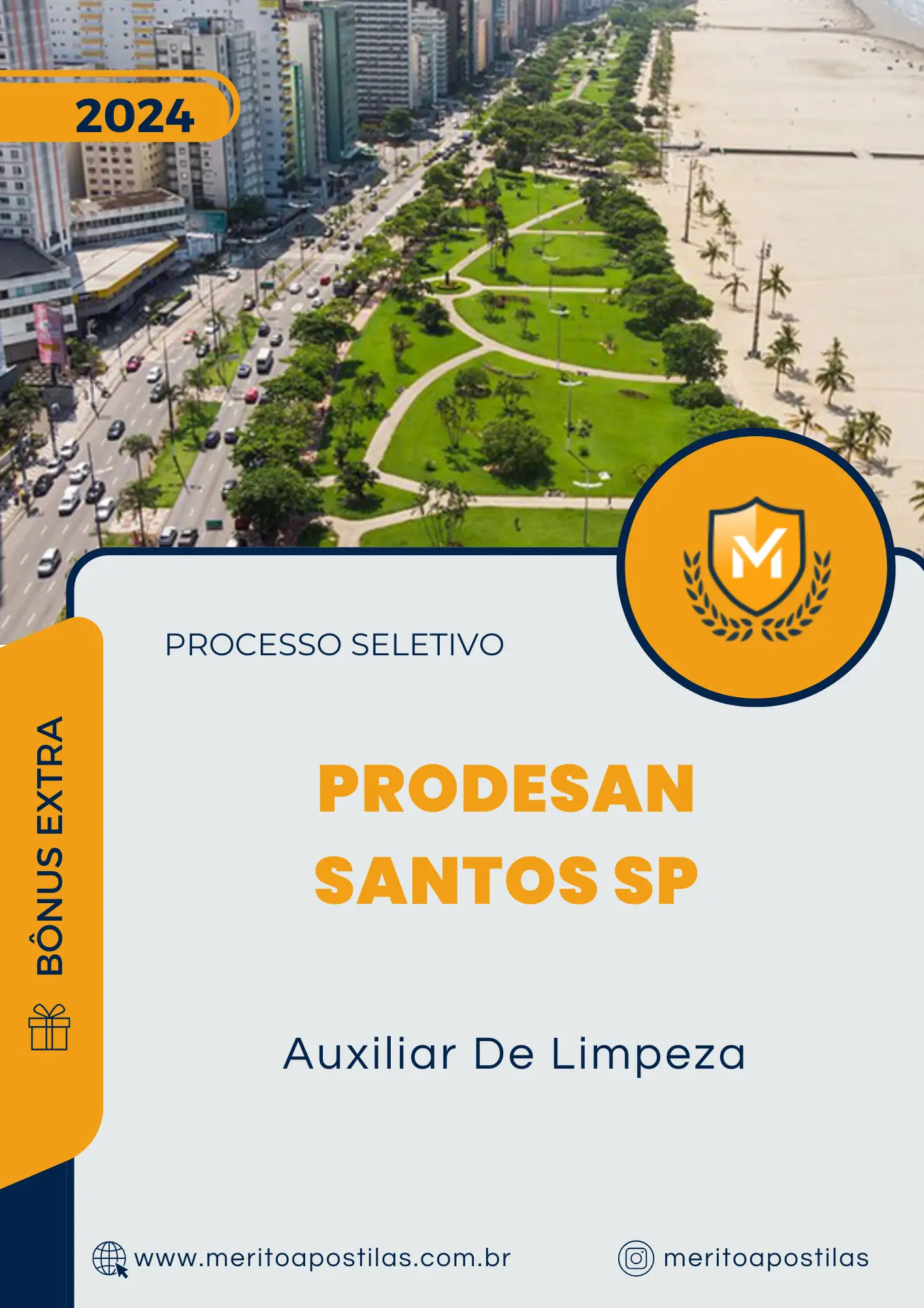 Apostila Auxiliar De Limpeza Processo Seletivo PRODESAN Santos SP 2025