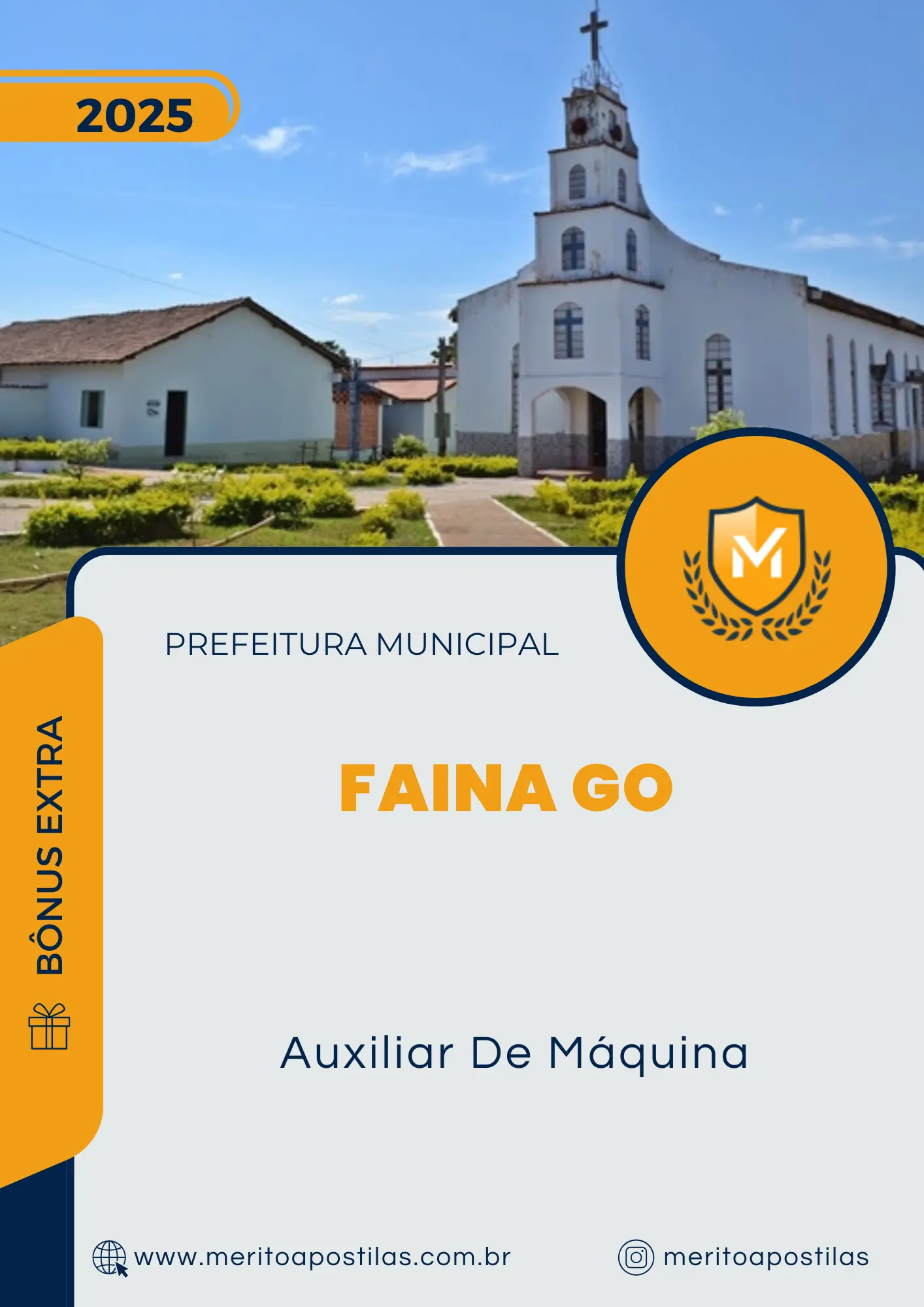 Apostila Auxiliar De Máquina Prefeitura de Faina GO 2025