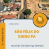 Apostila Auxiliar De Serviço Gerais Concurso São Félix do Xingu PA 2025
