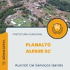 Apostila Auxiliar De Serviços Gerais Prefeitura de Planalto Alegre SC 2024