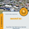 Apostila Auxiliar De Serviços Gerais Feminino Prefeitura de Imaruí SC 2024