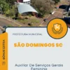 Apostila Auxiliar De Serviços Gerais Feminino Prefeitura de São Domingos SC 2024