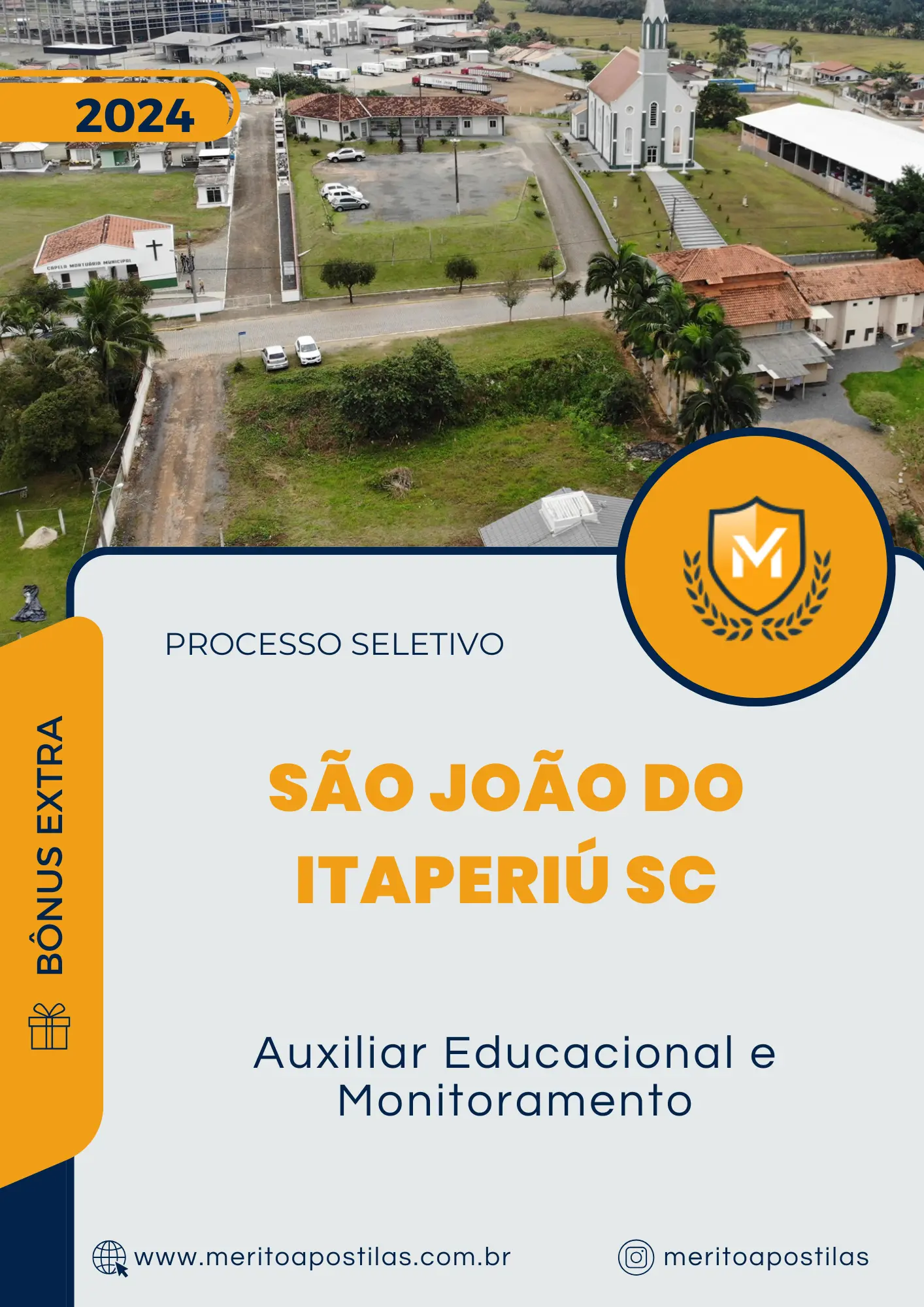 Apostila Auxiliar Educacional e Monitoramento Processo Seletivo São João do Itaperiú SC 2024