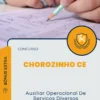 Apostila Auxiliar Operacional De Serviços Diversos Concurso Chorozinho CE 2024