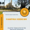 Apostila Auxiliar Operacional De Serviços Diversos Prefeitura de Campina Verde MG 2025