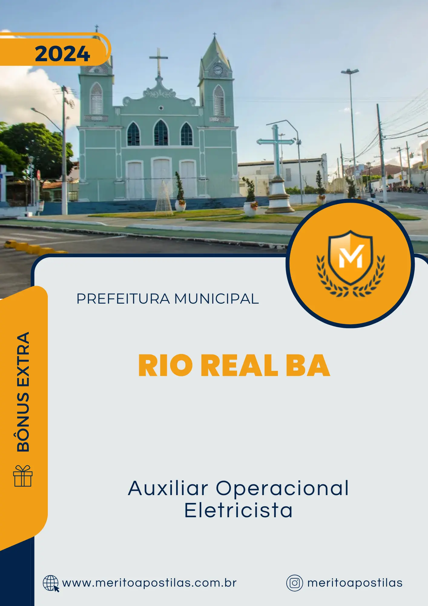 Apostila Auxiliar Operacional Eletricista Prefeitura de Rio Real BA 2024