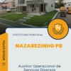Apostila Auxiliar Operacional de Serviços Diversos Prefeitura de Nazarezinho PB 2025