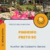 Apostila Auxiliar de Cadastro Gerais Prefeitura de Pinheiro Preto SC 2025