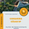 Apostila Auxiliar de Desenvolvimento Infantil Prefeitura de Cerqueira César SP 2024