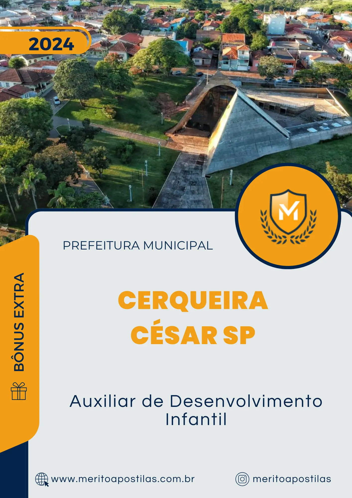 Apostila Auxiliar de Desenvolvimento Infantil Prefeitura de Cerqueira César SP 2024