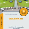 Apostila Auxiliar de Inspeção Sanitária Prefeitura de Vila Rica MT 2025