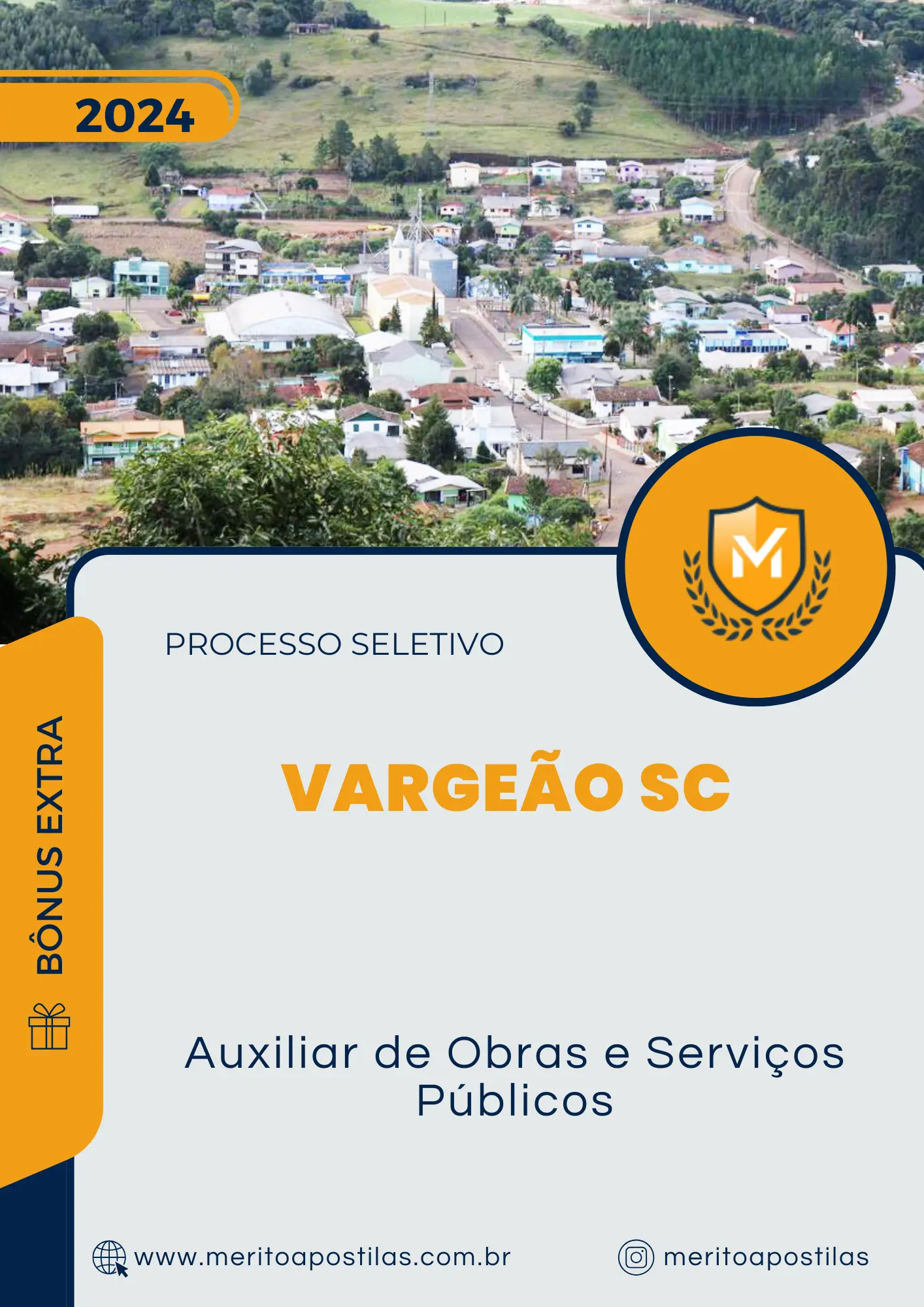 Apostila Auxiliar de Obras e Serviços Públicos Processo Seletivo de Vargeão SC 2024