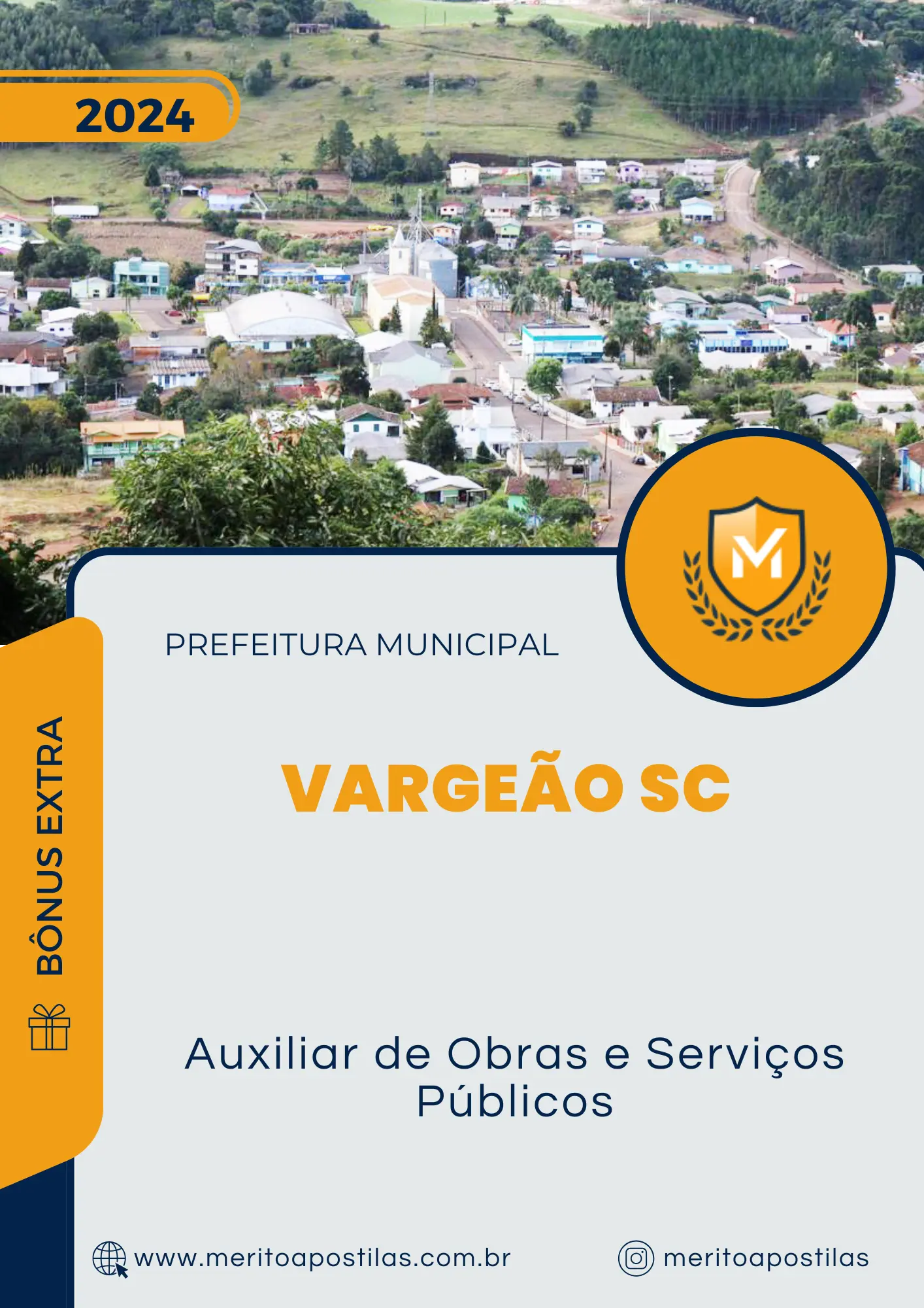 Apostila Auxiliar de Obras e Serviços Públicos Prefeitura de Vargeão SC 2024