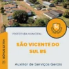 Apostila Auxiliar de Serviços Gerais Prefeitura de São Vicente do Sul RS 2025
