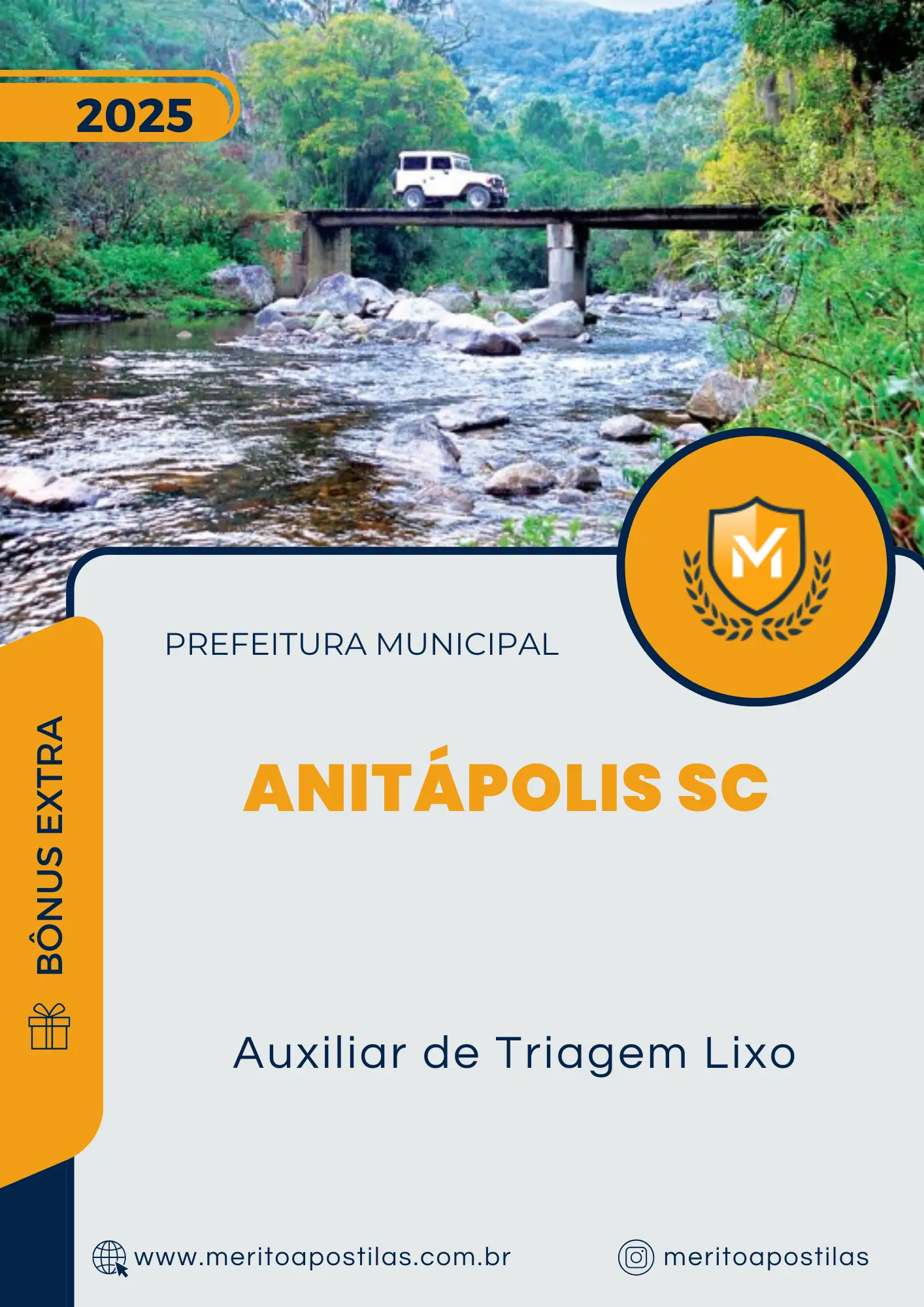 Apostila Auxiliar de Triagem Lixo Prefeitura de Anitápolis SC 2025