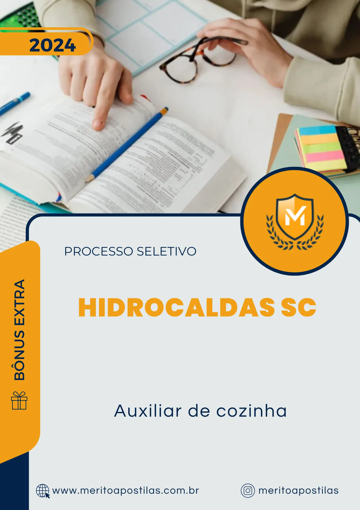 Apostila Auxiliar de Cozinha Processo Seletivo Hidrocaldas SC 2024