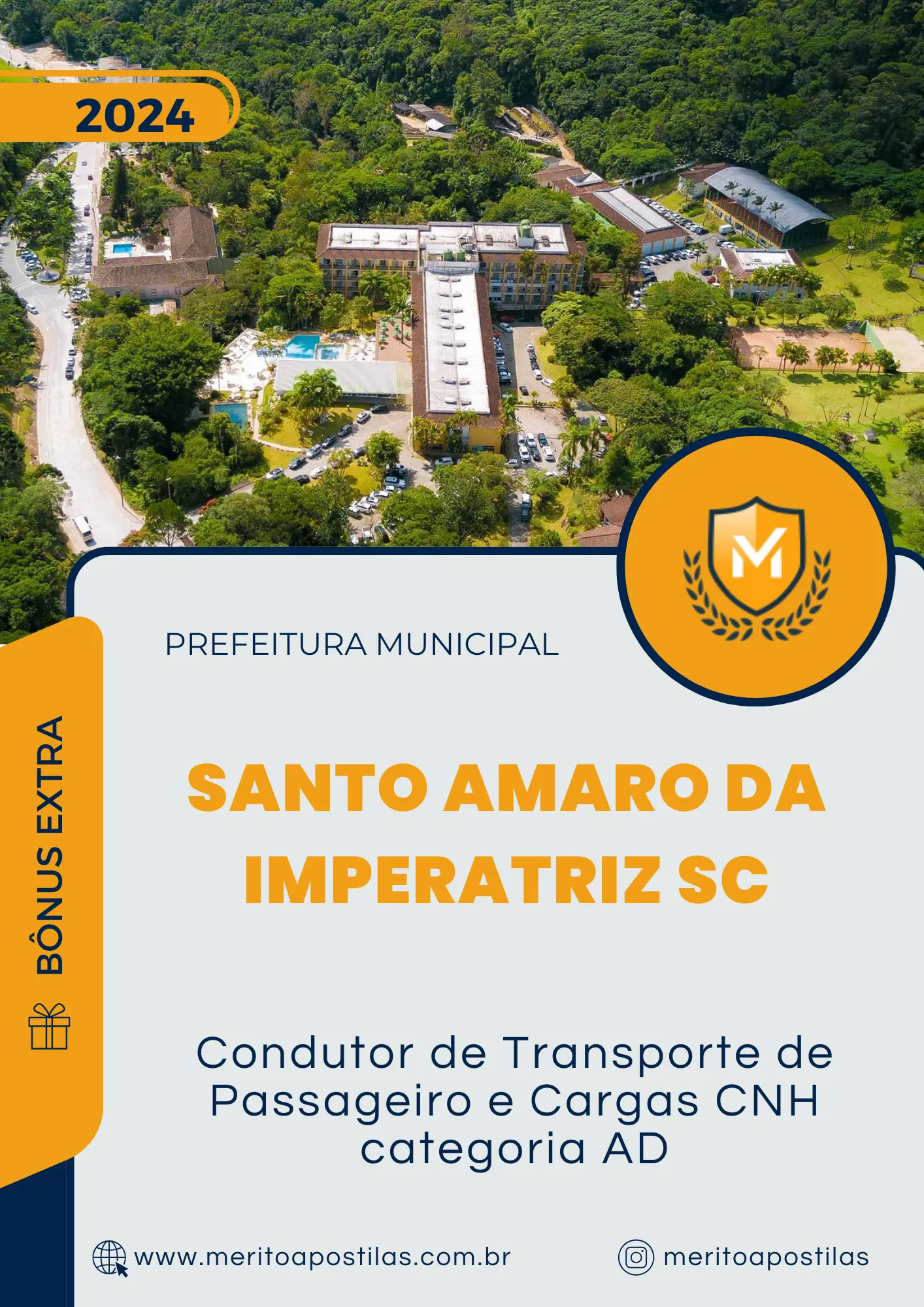 Apostila Condutor De Transporte De Passageiro E Cargas CNH Categoria Ad Prefeitura de Santo Amaro da Imperatriz SC 2024