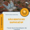 Apostila Fiscal de Arrecadação de Tributos Prefeitura de São Bento do Sapucaí SP 2024