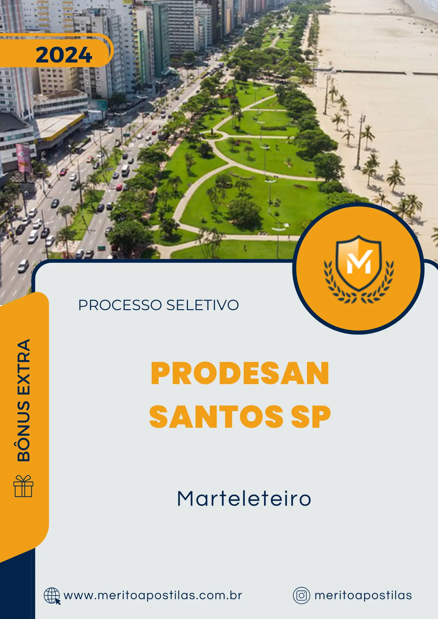 Apostila Marteleteiro Processo Seletivo PRODESAN Santos SP 2025