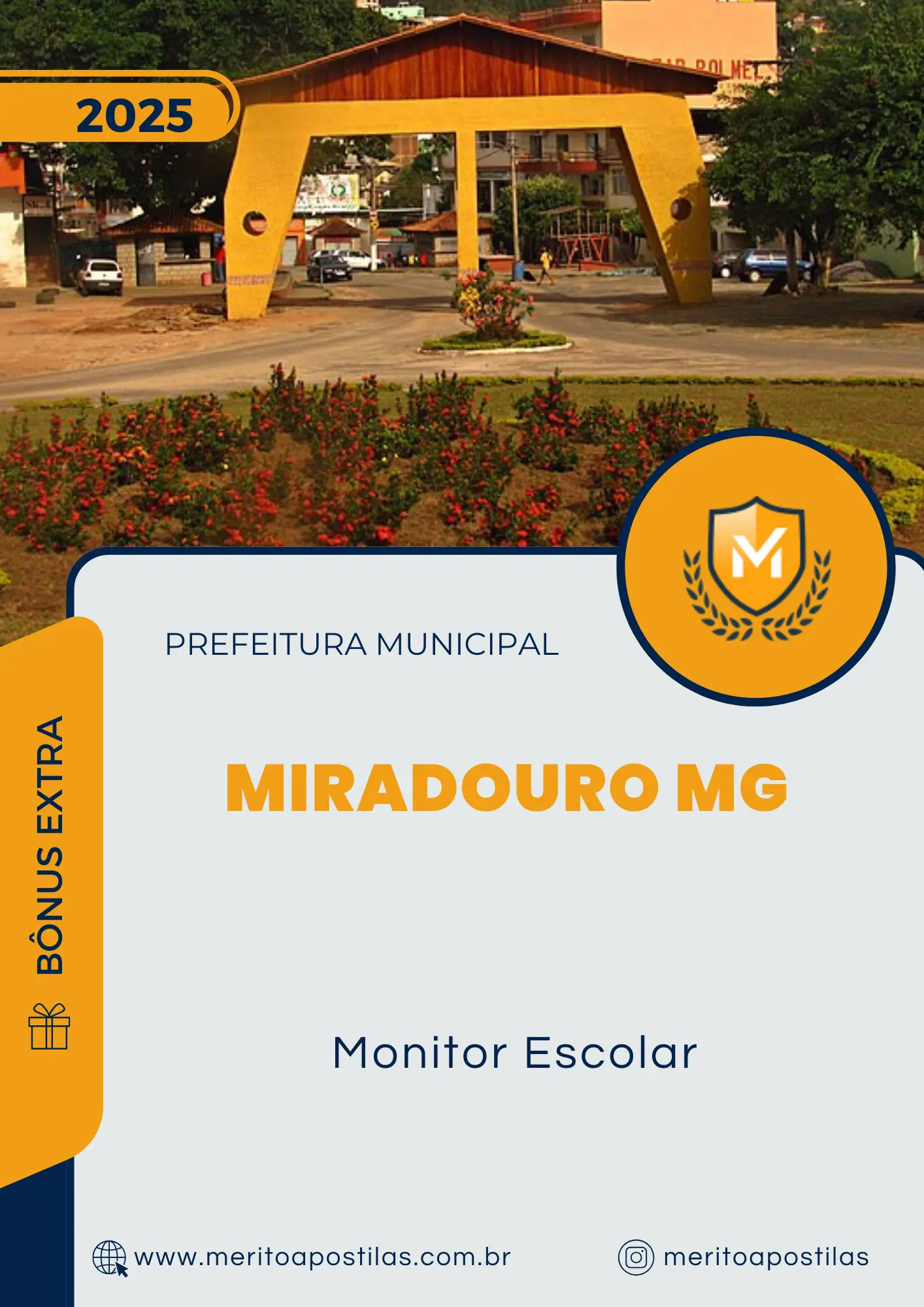 Apostila Monitor Escolar Prefeitura de Miradouro MG 2025