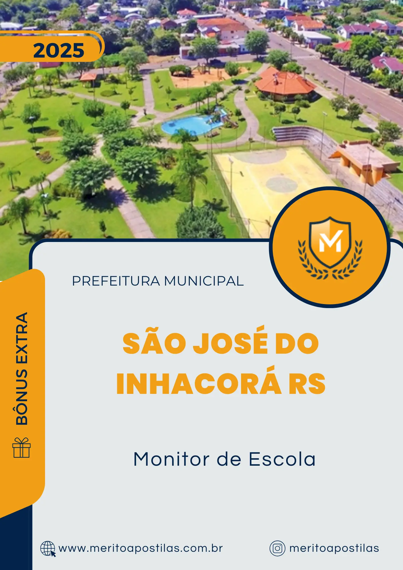 Apostila Monitor de Escola Prefeitura de São José do Inhacorá RS 2025