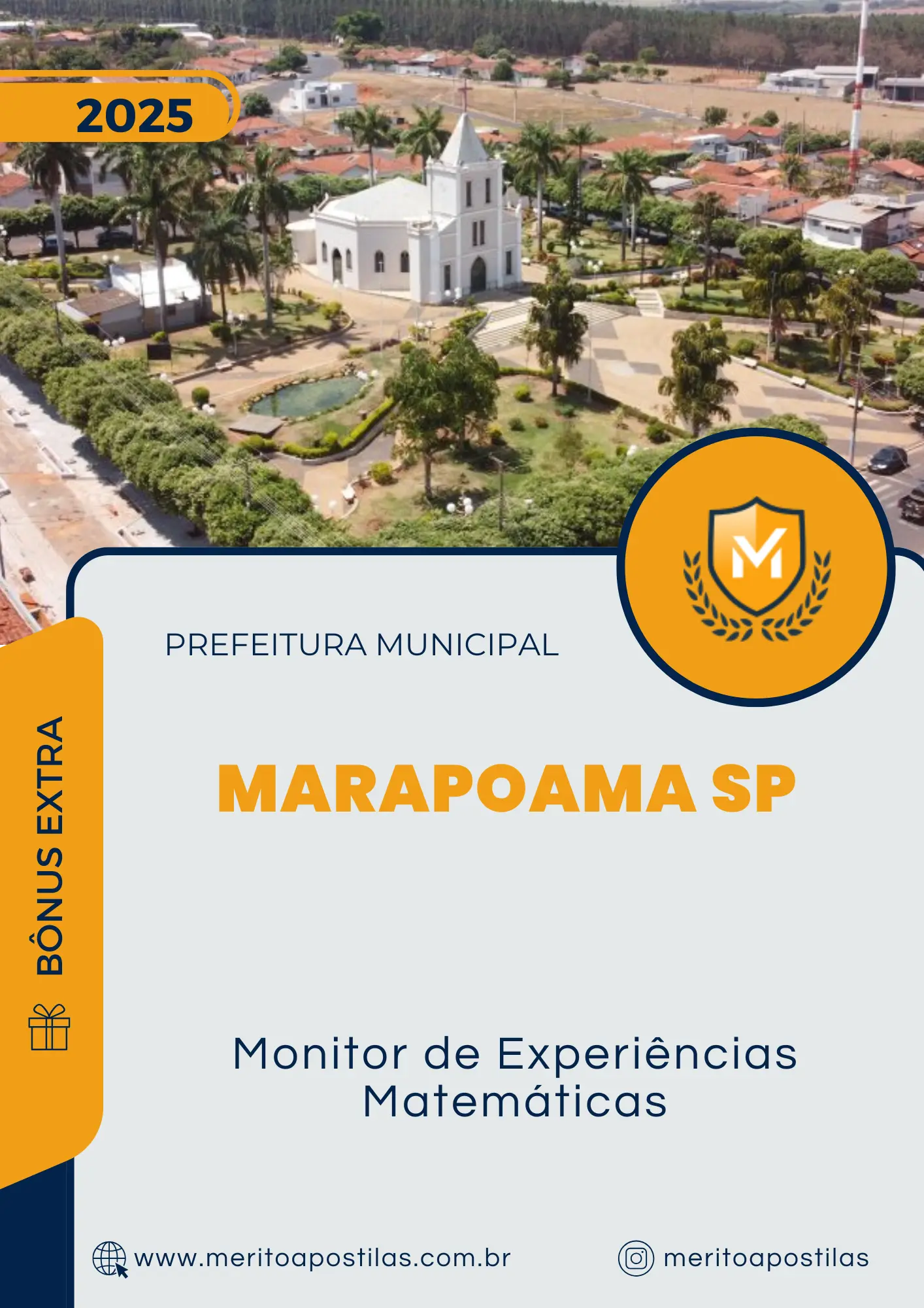 Apostila Monitor de Experiências Matemáticas Prefeitura de Marapoama SP 2025