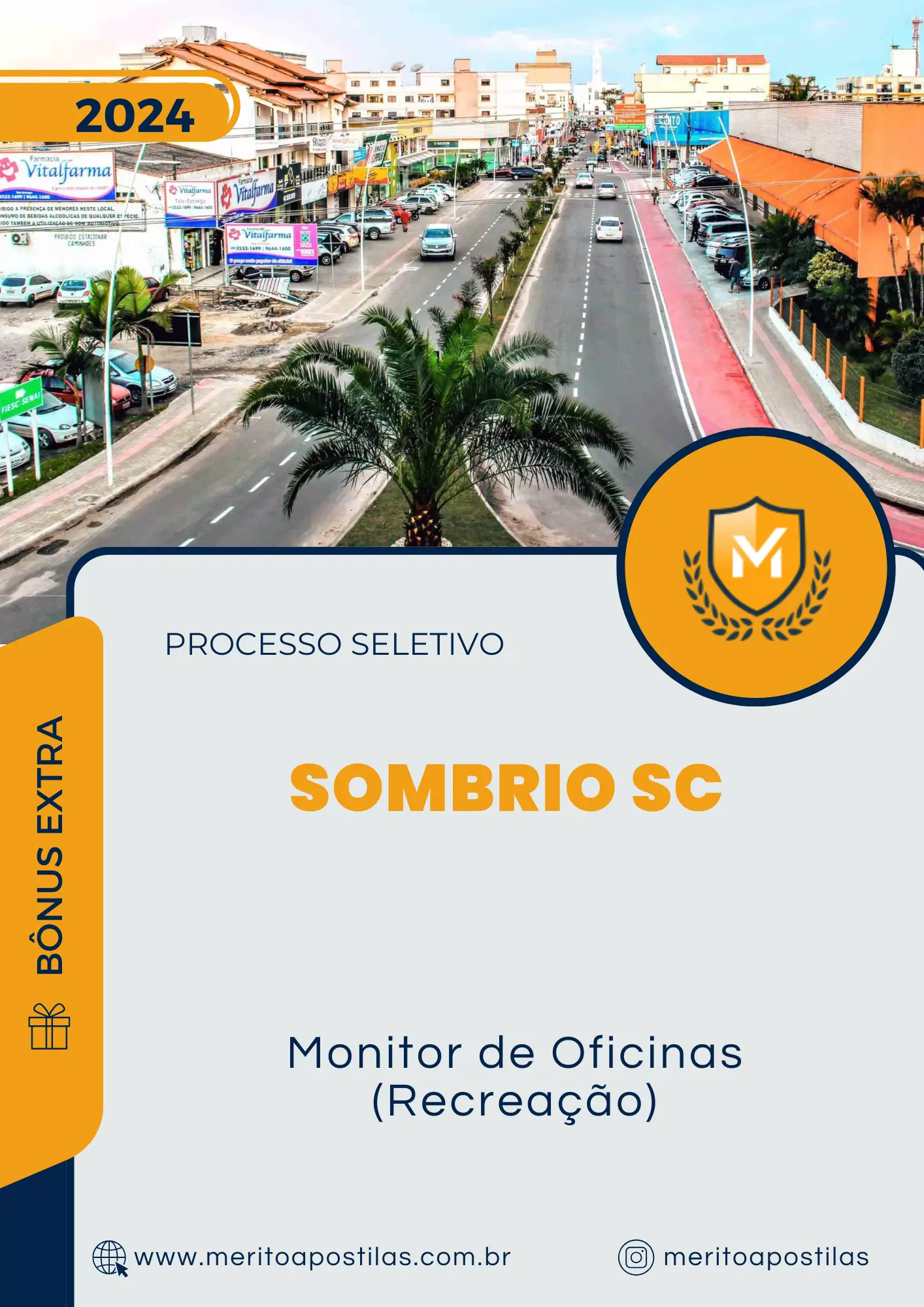 Apostila Monitor de Oficinas Recreação Processo Seletivo de Sombrio SC 2024