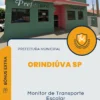 Apostila Monitor de Transporte Escolar Prefeitura de Orindiúva SP 2024