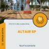 Apostila Nutricionista Prefeitura de Altair SP 2025
