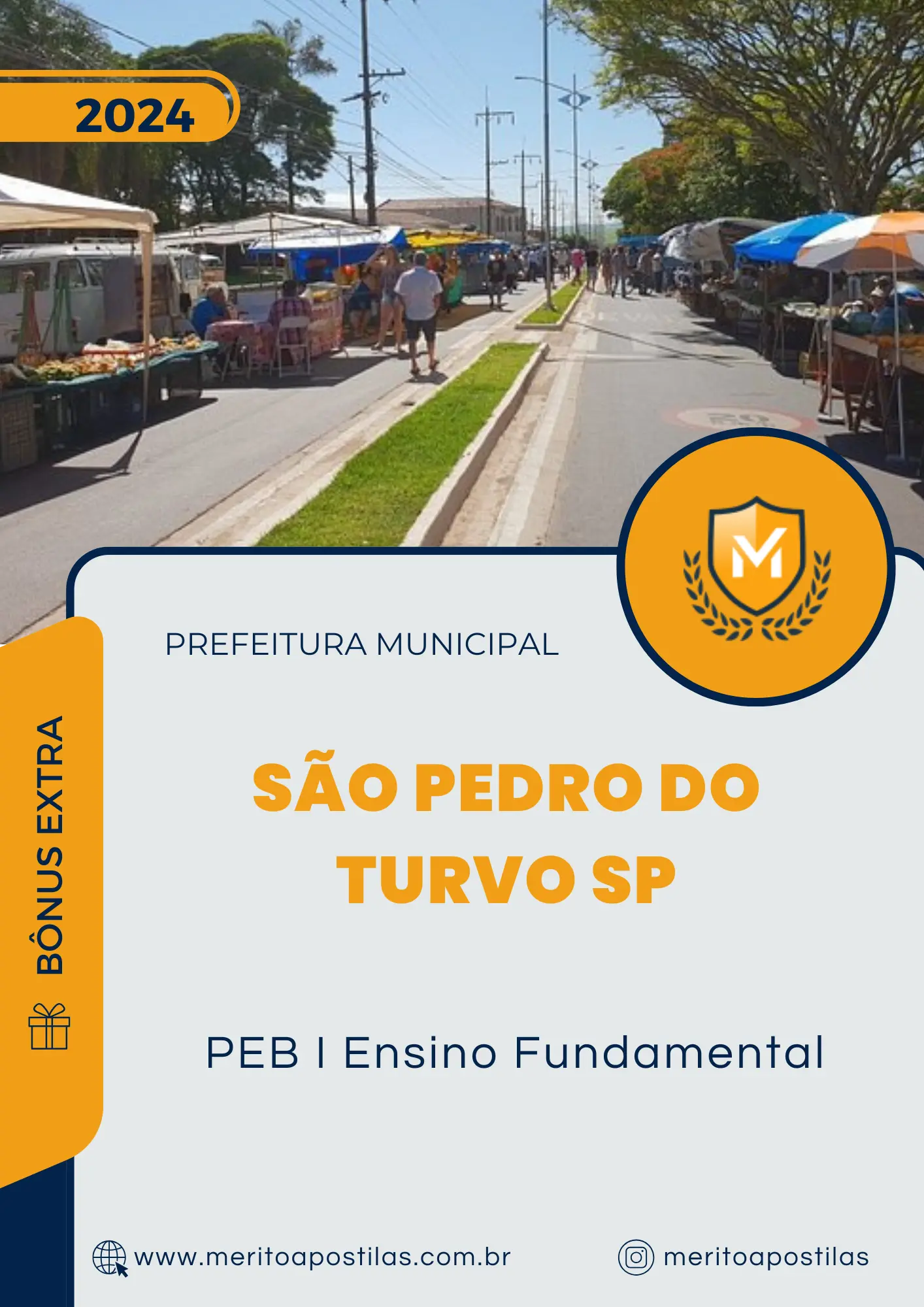 Apostila PEB I Ensino Fundamental Prefeitura de São Pedro do Turvo SP 2024