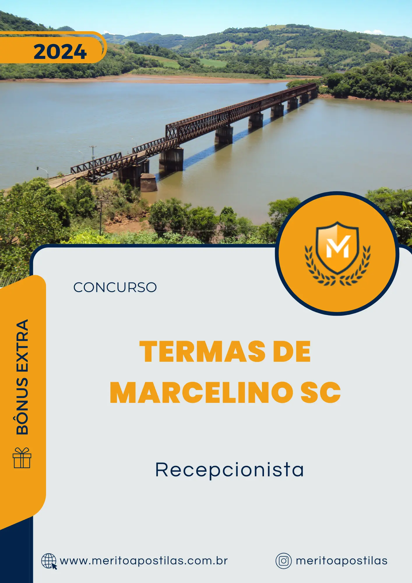 Apostila Recepcionista Concurso Termas de Marcelino SC 2024