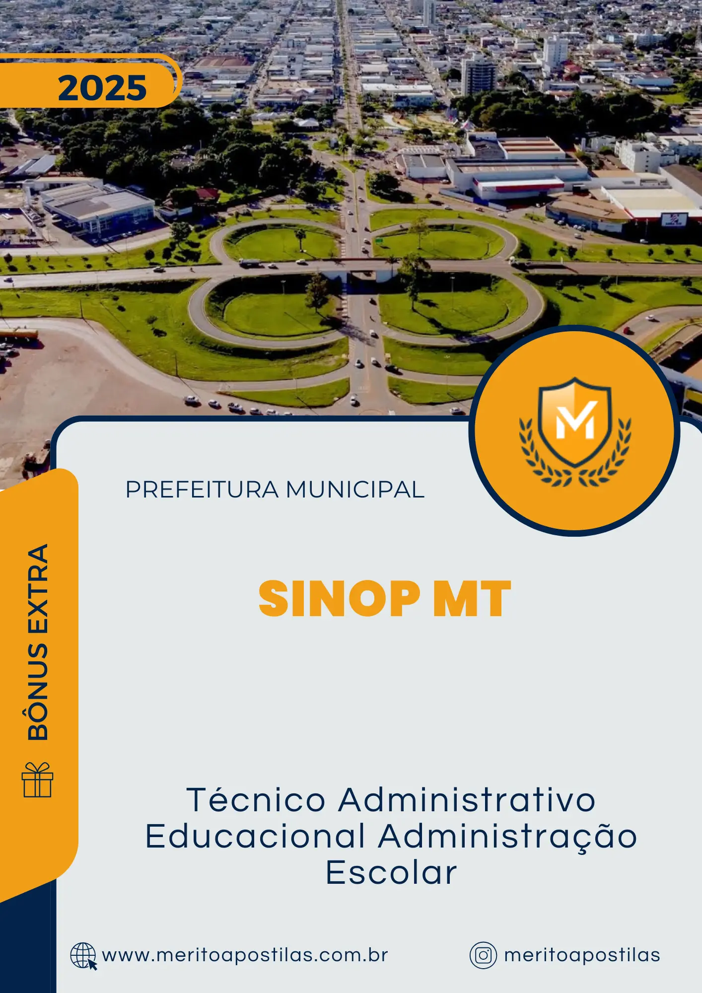Apostila Técnico Administrativo Educacional Administração Escolar Prefeitura de Sinop MT 2025