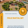 Apostila Técnico Administrativo Educacional Secretária Prefeitura de Feliz Natal MT 2024
