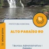 Apostila Técnico Administrativo I Zelador Prefeitura de Alto Paraíso RO 2024