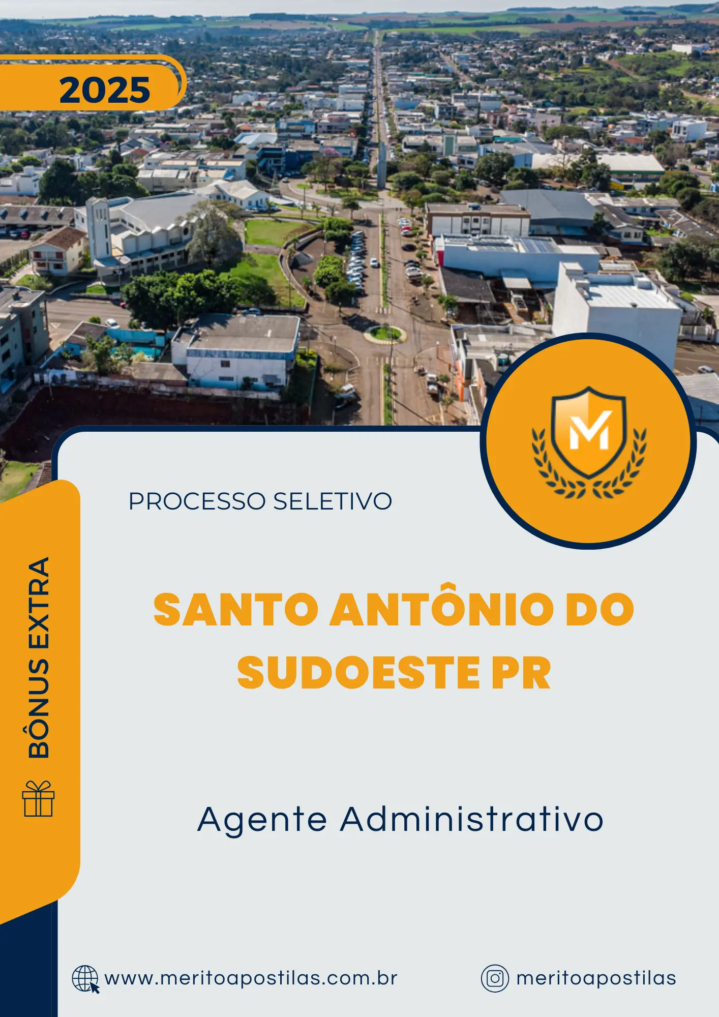 Apostila Agente Administrativo Processo Seletivo de Santo Antônio do Sudoeste PR 2025